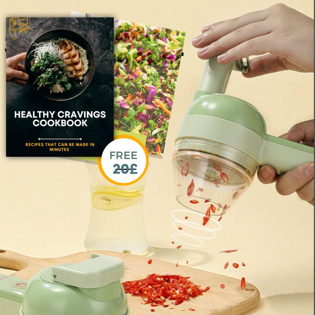 Tornado™ - 4 In 1 Handheld Electric Vegetable Cutter - Be my cook 0