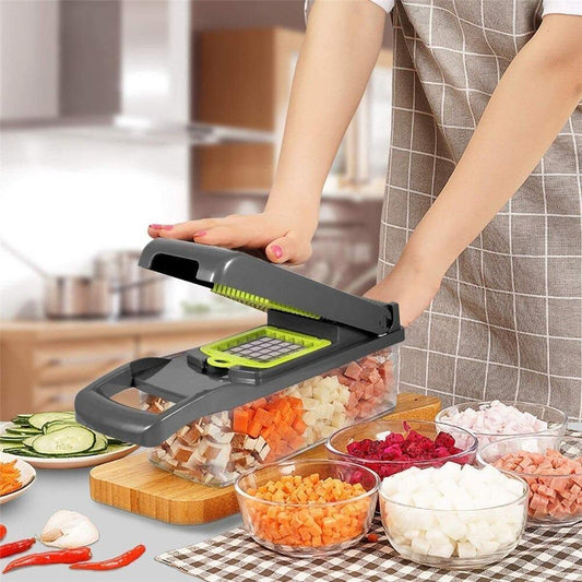 7 in 1 Vegetable Slicer - Black Be my cook Kitchen tool