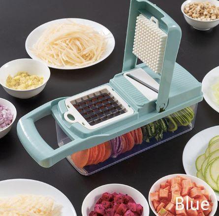 7 in 1 Vegetable Slicer - Light Blue Be my cook Kitchen tool